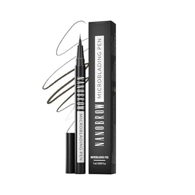 Penna Per Sopracciglia Nanobrow Microblading Pen - Effetto microblading migliora, infoltisce e riempie le sopracciglia (Dark Brown)