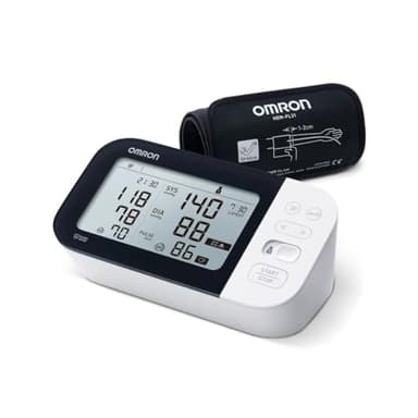 OMRON - Misuratore di Pressione e Battito da Braccio, M7 Intelli IT, HEM-7361T-EBK, Bracciale IntelliWrap 22-42 cm, Tecnologia Intellisense, Clinicamente Validato, AFib, Batterie, Custodia