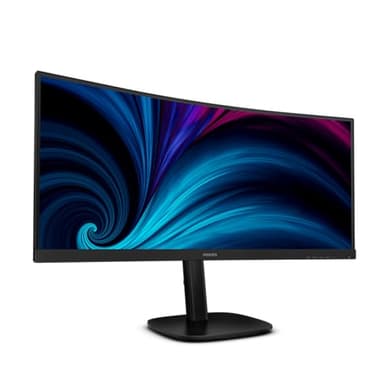 Philips 34B2U3600C - Monitor curvo WQHD da 34 pollici, altezza regolabile, altoparlanti (3440x1440, 120 Hz, 1x HDMI 2.0, 1x DP 1.2, 1x USB-C (90W PD), hub USB, RJ45) nero