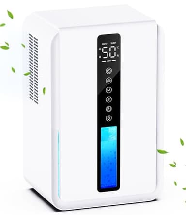 2500ML Deumidificatore con Timer, Deumidificatore Casa Portatile Silenzioso per Muffa e Umidità, Modalità Multiple, Auto-off, per Camera da Letto, Bagno, Armadio, Ufficio