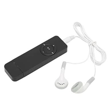 Lettore MP3, Mini Lettore Musicale MP3 Suono HiFi Portatile Lettore Musicale Digitale Walkman Batteria Integrata da 180 MAh, Supporta Fino a 64 GB (Nero)