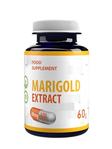 Luteina 30Mg, Meso-Zeaxantina 9Mg, Zeaxantina 6Mg Dall'Estratto Di Calendula - 120 Capsule Vegane, 300 Mg