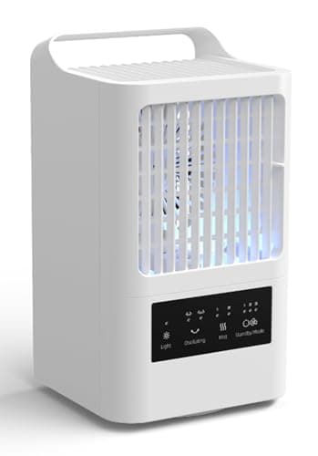 OMISOON Condizionatore Portatile 800 ml, Raffreddatore d'aria 4-in-1, 3 Velocità, 120° Oscillazione, Camera da l'ufficio
