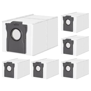 Rrochio 6 Sacchetti per Dreame L40 Ultra, Accessori Ricambi per Aspirapolvere Dreame X50 X40 Ultra, L20 Ultra Complete, L50 L10s Pro Ultra, L10s Ultra Gen2, X30 Ultra, S20 Ultra 3,2L Capacità