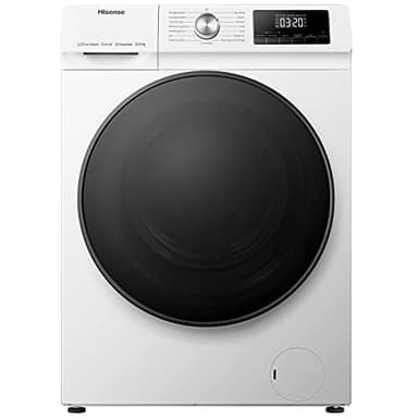 Hisense WDQA1014EVJM Lavasciuga Da 10 Più 6 Kg, 1400 Rpm, 15 Programmi Automatici, Vapore, Motore Inverter, Classe Efficienza Energetica D, Display Led, Programma Rapido, Grigio
