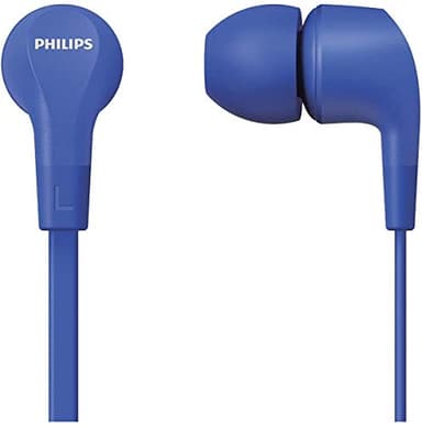 PHILIPS Cuffie con Cavo/Controlli Integrati, Audio Nitido, Bassi Potenti, Tenuta Comoda/Cuffie con Filo/Auricolari con Cavo TAE1105BL/00