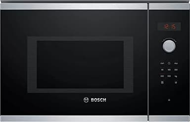 Bosch Serie 4 BFL553MS0 Incasso Microonde combinato 25L 900W Nero, Acciaio inossidabile Microonde (Incasso, Microonde combinato, 25 L, 900 W, Pulsanti, Manopola, Nero, Acciaio inossidabile)