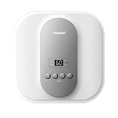 COMFEE' Scaldabagno Elettrico Murale ad Accumolo 30 L D30-15EVG1U – Sottolavello con vano contenitore — Leggero, compatto facile da installare – ideale per piccole utenze, bianco con grigio