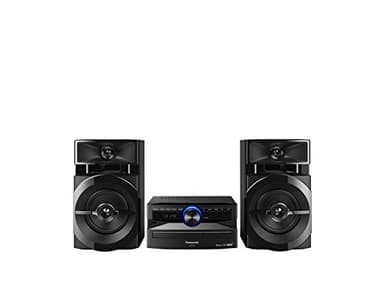 Panasonic SC-UX104EG-K - Musica CD micro (Bluetooth, sintonizzatore (DAB+/FM), USB, AUX-IN, DJ Jukebox, 300 Watt RMS), colore: Nero