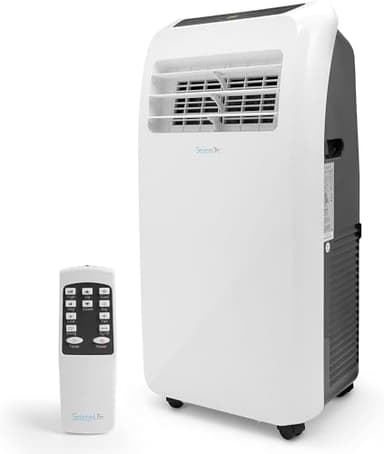SereneLife Condizionatore Portatile, 3-in-1, Deumidificatore, Ventilatore, Telecomando, Kit Scarico Finestra, 12,000 BTU, Classe A