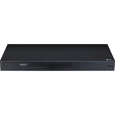 LG UBK80 Lettore Blu-Ray 4K Ultra HD HDR 3D, Lettore DVD e CD, Dolby Vision, Upscaling 4K, HDMI, USB, Ethernet - Riproduzione Blu Ray / DVD / CD, Nero