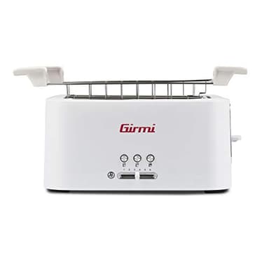 Girmi Tp91 Tostapane Xl, 1500 W, Plastica, Bianco