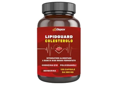 OSPOX Riso Rosso Fermentato Colesterolo Forte da 2,9mg di Monacolina K 120Cps con Berberina ad Alto Dosaggio - Funzione Cardiovascolare e Antiossidante