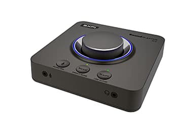 Creative Sound Blaster X4 Scheda audio esterna USB DAC e amplificatore ad alta risoluzione 24 bit/192 kHz, Super X-Fi, Multi-canale, Surround discreto 7.1, ingresso ottico, uscita ottica, Line-in