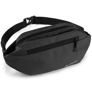 Marsupio Uomo e Donna, Marsupio Impermeabile, Marsupio Unisex Fanny Pack Bag con Borsa per Bottiglie, Borsa a Tracolla Cintura Regolabile per Sportivo Running Ciclismo Campeggio Viaggio Corsa