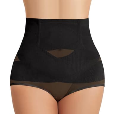 Tuopuda Guaina Contenitiva Donna Pancia Piatta Mutande Contenitive Vita Alta Intimo Contenitivo Modellante Slip Dimagrante Invisibile Shapewear Senza Cuciture, Nero, XL