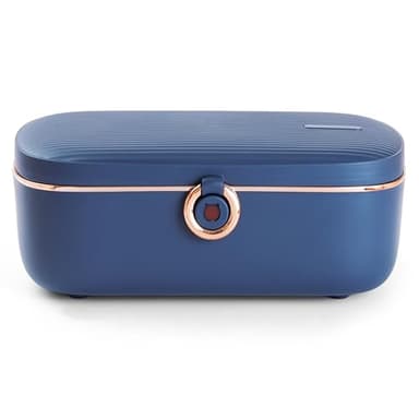 Bella Epoca® Scaldavivande Elettrico Portatile - un Porta pranzo riscaldabile Elegante. Lunch box elettrico con 2 Scomparti e Contenitore termico in Acciaio inox (1L / 45W)