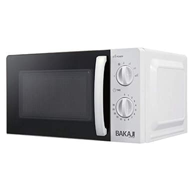 Bakaji Forno Fornetto a Microonde Elettrico Capacità 20 Lt Potenza 700W 6 Livelli di Potenza Cottura Regolabili Timer Fino a 30 min con Campanello Vassoio Interno Girevole + Luce