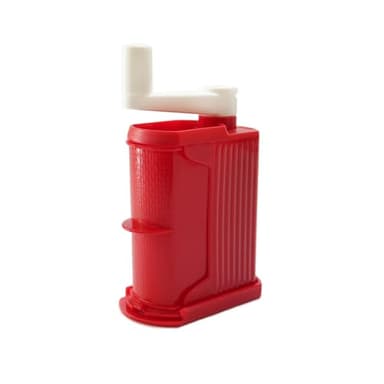 Rigamonti Parmesan Grater, Grattugia Manuale con Manovella, Rullo in Acciaio Inox per Formaggi, Cioccolato e Noci, BPA Free, Rosso, Smontabile e Lavabile in Lavastoviglie.