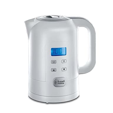 Russell Hobbs, Bollitore 1.7 L, coperchio con chiusura di sicurezza, 2200 W, Bianco, 21150-70