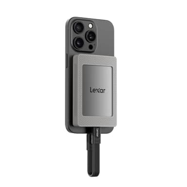 Lexar ES4 1TB SSD Esterno Portatile con Set Magnetico, Portatile SSD USB3.2 Gen2, Fino a 1050 MB/s in Lettura, Compatibile con iPhone 15/16/PC/Mac/Laptop Type-C/Tablet/PS5/PS4