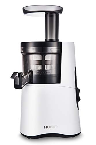 Hurom H-AA - Spremiagrumi lento, bianco, ad alta resa, motore silenzioso da 150 Watt, senza BPA, camera da 500 ml, spremitura lenta, montaggio facile e veloce, spremitura a freddo