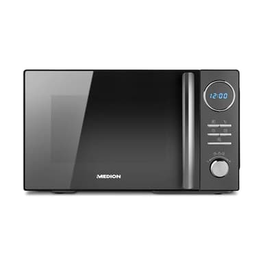 MEDION Microonde 3 in 1 con funzione grill e aria calda (23 L, 900 W, 1000 Watt grille, 1680W ventilato, 10 programmi automatici, display, MD 11493)