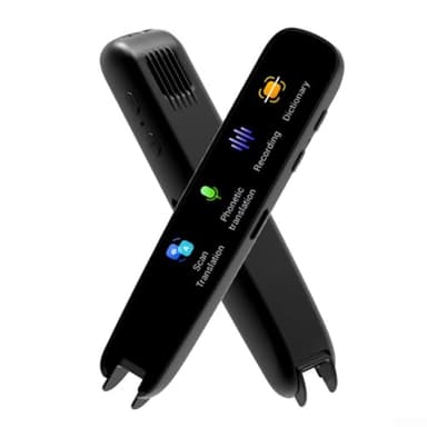 Smart Scanning Point Reading Pen, Traduttore portatile multilingue, penna di lettura per la scansione della dislessia, traduzione offline 123 lingue (nero)