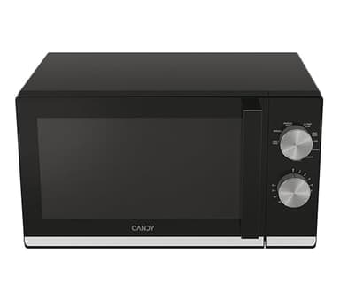 Candy Moderna Forno a Microonde con Grill, 20 Litri, 700W, 6 Livelli di Potenza, Funzione Defrost, Timer e Segnale di Fine Cottura, App hOn, Libera Installazione, 45,2 x 36 x 26,2 cm, Nero - CMG20TNMB