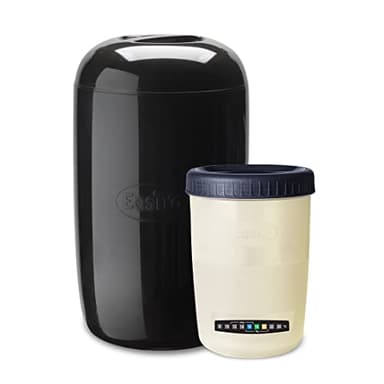 EasiYo Yogurtiera nera da 1 kg, con barattolo e istruzioni (lingua italiana non garantita)