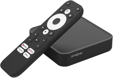 STRONG - Streaming Box Android TV 4K UHD - Leap-S3 - Chromecast integrato - Compatibile con Google Voice Assistant - Dolby Atmos e Dolby Vision - Facile da installare - Nero