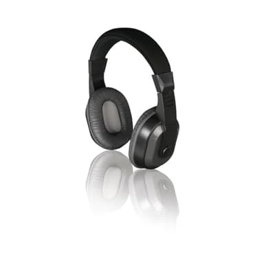 Cuffie TV Thomson con cavo (over-ear, cavo 8 m, per guardare la TV e ascoltare musica, con controllo del volume, connettore jack da 3,5 mm incluso adattatore da 6,35 mm, stereo) nero, ≥75 mV, 32 Ohm