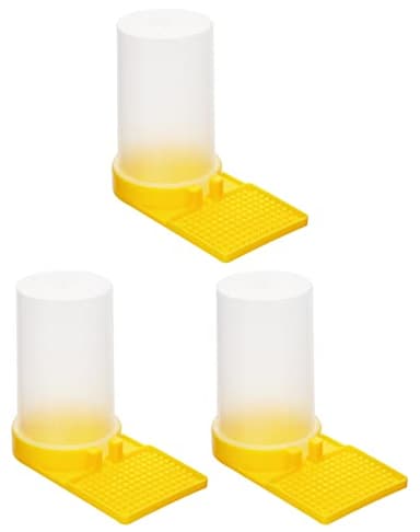 QWORK® 3 Pezzi Mangiatoia Api Feeder, Distributore Acqua Plastica, Strumento Apicoltura