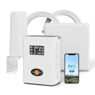 ANYCALL Amplificatore Segnale Cellulare per la Casa sulla Banda 1, 3, 7 e 20 5G 4G LTE 3G GSM Ripetitore per Tutti gli Operatori Italiani - TIM Wind Tre Vodafone e altro con Antenna Omnidirezionale