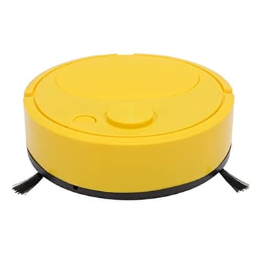 Aspirapolvere Robot Intelligente, Mini Ricarica USB Multifunzionale con Evitamento Automatico e Aspirazione Potente per Legno, Piastrelle, Moquette (Giallo)
