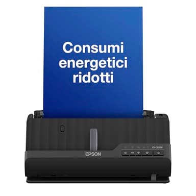 Epson ES-C320W Scanner A4 di Precisione per Documenti e Foto, Connessione Wireless, Ottimizzato per la Gestione dei Documenti, Gestione versatile dei Supporti e Bassi Consumi Energetici