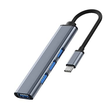 Hub USB C 3.0-4 in 1,Porte usb multiple per pc docking station hub usb c to usb，Adattatore USB C con 1 USB 3.0 & 3 USB 2.0 Tipo C Hub，per Laptop MAC, Chiavetta USB, Altro Dispositivo Type C.