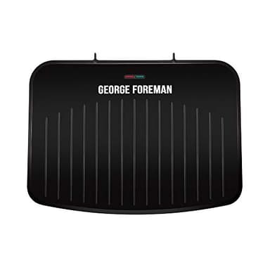 George Foreman 25820 Grande Grill – Versatile piastra di cottura e tostapane con rivestimento antiaderente migliorato e riscaldamento rapido, nero