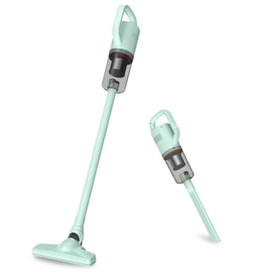 KEROMEE Aspirapolvere senza fili,aspirapolvere portatile potente 2 in 1 per peli di animali domestici, pavimenti in legno duro, lettiera per gatti, pulizia della casa