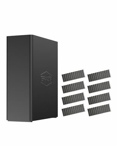TERRAMASTER F8 SSD NAS Storage -Server NAS 8Bay All SSD con CPU N95 QuadCore, 8GB DDR5 RAM, Porta 10GbE, Archiviazione di rete Potente e di Dimensioni Palmari (Diskless)