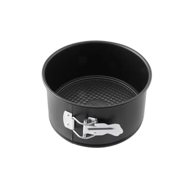 Zenker Tortiera con cerniera per torta alta, stampo apribile per panettone Ø18,5 cm Altezza 10cm, teglia a cerniera per torte, teglia da forno, Acciaio Inox, Nero, 18,5 x 18,5 x 10 cm