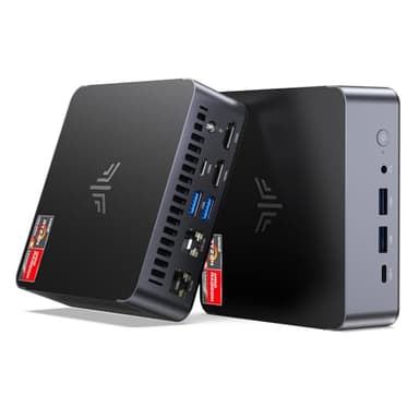 NiPoGi AM21 Mini PC Ryzen 9 6900HX (8C/16T, Fino a 4,9 GHz),16GB DDR5 4800MHz/512GB M.2 NVME SSD Mini Computer 𝖶-11 Pro,4K@60Hz Quad-Screen-Display USB4+Type C+HDMI*2,Wifi6/BT5.2 Micro Gaming PC