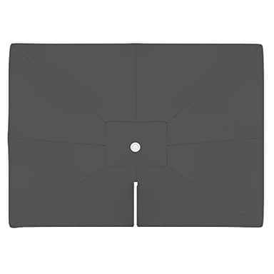 paramondo Telo di Ricambio per Ombrellone da Giardino Parapenda 4 x 3 m Rettangolare, incl. Air Vent, Lavabile, Grigio