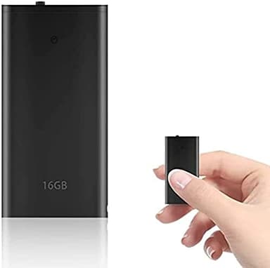 Registratore Vocale Portatile H+Y fino a 192 ore, 16GB Micro Registratore con Attivazione Vocale, Ricaricabile USB e funzioni MP3 Ideale per Conferenze, Riunioni, Interviste, Discorsi