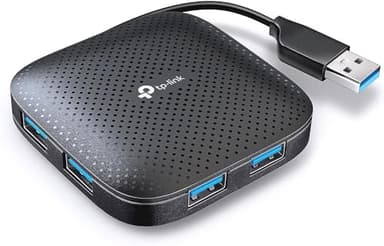 TP-Link UH400 Hub USB 3.0 -4 in 1, 4 Porte, Sdoppiatore, Multipresa Portatile, 4 Indicatori LED, Design con Cavo Pieghevole, Ultra Compatto, Adattatore per Windows, Mac OS X, Linux