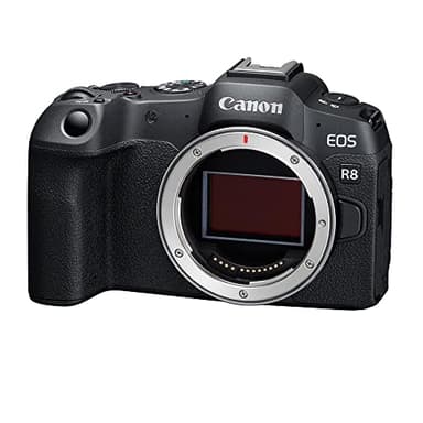 Canon Fotocamera mirrorless EOS R8 Full-Frame da 24,2 MP, registrazione video Full HD 4K, colore nero