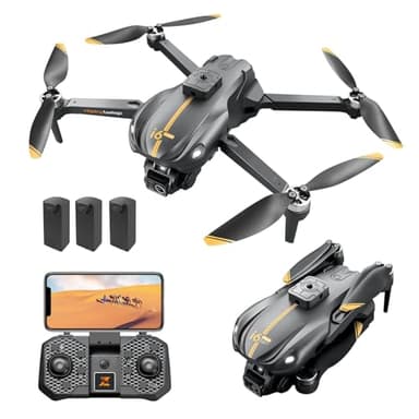 Drone con telecamera per adulti, telecamera HD 1080P, drone per principianti con mantenimento dell'altitudine, evitamento ostacoli in 4 direzioni, regolazione della velocità, modalità senza testa