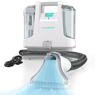 HAUSHOF StainZapper - Lavatappeti Portatile 400W, lava divano ad Acqua, lava tappezzeria, Ideale per Pulisci Scale, divano, Sedili Auto, Moquette e Tappeti, lava divani e aspira acqua