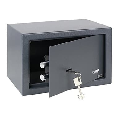 HMF 49200-11 Cassaforte a mobile, Serratura a doppia mappa, Cassaforte per albergo, 31,0 x 20,0 x 20,0 cm, di colore antricite