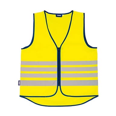 ABUS gilet ad alta visibilità lumino reflex vest - gilet di sicurezza per una migliore visibilità di giorno e di notte - per adulti - con cerniera - taglia xl